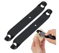 WEBEEDY 2 Pcs Double-Ends Pottery Trimming Tools Stainless Steel Ceramic Sculpting Tools Versatile Clay Sculpting & Finishing Kit for Beginners Clay Carving Molding Crafting (Black)