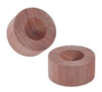 WEBEEDY 2 Pcs Walnut Wood Essential Oil Diffuser Natural Wooden Aromatherapy Diffuser Round Fragrance Diffusers for Home Bedroom Office Spa Car Air Freshener Decoration (Small Cylinder)