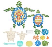 WEBEEDY 2 Set DIY Turtle Mosaic Kit Mosaic Sea Turtle Wall Art DIY Craft Kit for Adults Beginners Patio Yard Pool and Garden Decor Crafts Birthday Gift and Fun Home Activities