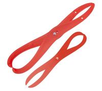 WEBEEDY 2 Sizes Red Bent Leg Pottery Caliper Clay Sculpting Measuring Tool Ruler for Models Professional Pottery Studio Art Ceramic Clay Modeling Sculpting Shaping DIY Craft