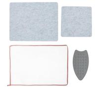 WEBEEDY 2 Sizes Wool Ironing Mat with Mesh Pad and Silicone Iron Rest pad Portable Wool Pressing Mat for Quilter,Sewing & Travel Iron Anywhere DIY Felt Craft Supplies(25.4 x 25.4cm,34.3 x 43cm