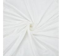 WEBEEDY 2 Yards Ivory Velvet Fabric by the Yard Polyester Stretch Material 60 Inches/153cm Wide Sewing Cloth for Clothing Making Home Decor Costume Party Decoration