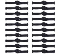 WEBEEDY 20 Pcs Traditional Chinese Frog Knots Sewing Buttons Closures Sewing on Buttons Fasteners for Cheongsam Cloak Coats Cardigan Bridal Costumes Tang Suit Outfit,3.3 x 0.5 Inch(Black)