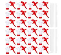 WEBEEDY 24 Pcs Replacement Trigger Sprayer Nozzles Heavy Duty Bottle Sprayer with Nozzle and Hose Adjustable Head Sprayers Fit for 28-400 16oz/32oz Neck Bottles, Home Cleaning Garden Spraying