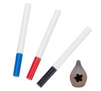 WEBEEDY 3 Pcs Underglaze Pen Pottery Art Underglaze Marker Pens,Glazed Ceramic Writing Pen Pencil for Under Glaze Ceramic Pottery Bisque Writing Painting Coloring Decorating(Black+Blue+Red)