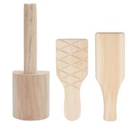 WEBEEDY 3 Styles Wooden Clay Pottery Paddles Set Pottery Paddle Sculpture Modeling Board Tools for Figurine Clay Ceramics Smoothing Modeling Carving & Shaping Art Crafts Accessories