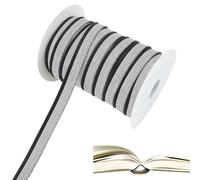 WEBEEDY 30 Yards Cotton Bookbinding Headbands 13mm Wide Bookbinding Tape Endbands High Quality Book Binding Materials for Books Spine Repair Recovering DIY Projects Leather Craft Book Binding Supplies