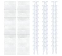 WEBEEDY 36 Pcs Wine Bottle White Bows with Pearl Stickers Wedding Decor, Ribbon Bows for Gift Wrapping Champagne Bottle Wraps Wine Glass Decor Stain Bows for Bridal Shower Christmas Party Favors