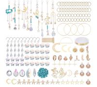 WEBEEDY 370 Pcs 10 Sets Crystal Mermaid Suncatcher Kit for Adults Beginners Hanging Prism Suncatcher Complete Sun Catcher Kits for Garden Home Window Decoration Car Accessories Unique Gift for Women