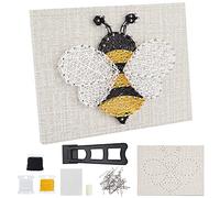 WEBEEDY 3D String Art Kit for Adults Beginners, DIY Bee String Art and Craft Kit Include All Accessories and Frame, Home Wall Decor Birthday Party Handmade Gift for Women Mother's Day Holiday