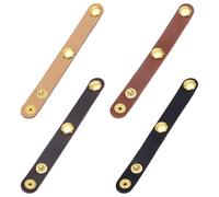 WEBEEDY 4 Colors Leather Bag Strap Top Handle Keeper for Purse Making Handbags Strap Non Slip Grip Connection with Snap Buckle, Stop Falling Off Handbag Straps Clips for Tote Bags Purses Wallet