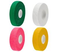 WEBEEDY 4 Pack Thimble Tape for Hand Sewing, Cotton Finger Protection Tape Adjustable Nail & Finger Protector for Sewing Embroidery and Needlework,Green,Yellow,Pink,White, 8.7x1.8cm/7.2x1.9cm