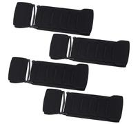 WEBEEDY 4 Pcs Bra Strap Extender for Women Adjustable Black Bra Back Extender Bras Band Extenders Soft Elastic Bras Extension Buckle for Swimsuit Underwear Accessories, 9.2x3.1cm