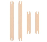 WEBEEDY 4 Pcs Wooden Weaving Shuttle Set 2 Sizes Wood DIY Weaving Loom Tool for DIY Craft Sweater Scarf Tapestry Knitting Sewing Accessories Hand Tool(30cm;15cm)