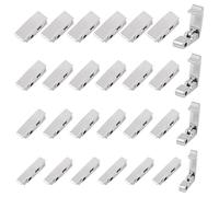 WEBEEDY 40 Pcs Silver Fold Over Clasp 4 Sizes Stainless Steel Watch or Bracelet Extension Clasp Metal Strap Replacement for Jewelry Making Christmas Birthday Gifts,1.8mm,2.5mm,3mm,3.5mm