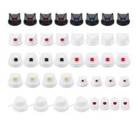 WEBEEDY 40 PCS Spray Can Nozzle for Male Cans 10 Style Mixed Color Spray Paint Caps Nozzles Universal Nozzle Replacement for Graffiti Art Painting and Home Furniture Refinishing Decor DIY Projects