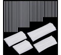 WEBEEDY 400 Pcs Pearled Candle Extra Wicks 4 Sizes White Cotton Core for DIY Candle Making No Lead & No Metal Candle Wicks Valentine Day Wedding Party Decor,6cm,8cm,10cm,12cm