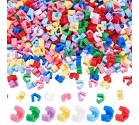 WEBEEDY 400pcs Balloon Clips Tying Tool for Sealing, Bulk Balloon Knotting Sealing Clips Triangle Clamps for Halloween Christmas Wedding Birthday Party Decoration Valentines Supplies, Multicolor
