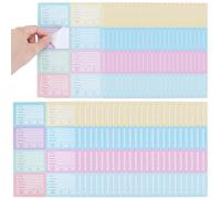 WEBEEDY 50pcs Colorful Book Review Stickers for Readers Self-Adhesive Stick Reading Journal Sticky Notes Reading Log Tracker Book Lovers Back to School Gift Bookish Gifts