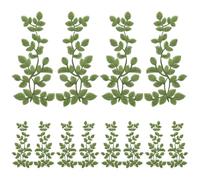 WEBEEDY 6 Pairs Green Embroidery Applique Sewing on Patches Leaves Vine Patches Lace Applique Embellishments for Sewing DIY Craft Wedding Dress Handbag Shirt Clothes Embellishment, Mother's Day Gift