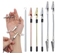 WEBEEDY 6 Pcs Bracelet Helper Tool Quick Wear Assistance Tools with Clips and Hook, Bracelet Clasp Fastener Helper to Put on Yourself for Bracelet Watch Necklace Clasp Zipper Jewelry
