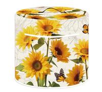 WEBEEDY 6 Quart Kitchen Appliance Cover with Pockets and Handle, Butterfly Sunflower Printed Dust Covers, Crock Pot, Pressure Cooker, Air Fryer, Small Appliance Accessories Home Kitchen Decor