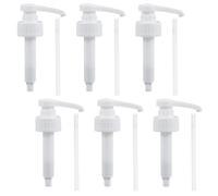 WEBEEDY 6 Sets Resin Gallon Pump Dispenser 10CC with 14.8cm Tubes Heavy Duty Replacement Pump Dispensers for Gallons & Jugs Leak Proof Pumps for Shampoo,Condiments,Commercial and Household Use