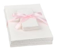 WEBEEDY 75 Sheets Water Color Paper 2 Sizes 140lb/300 GSM Textured Handmade Paper, Deckled Edge Cotton Watercolor Papers for Painting, Greeting Cards, Art Crafts, 5x7 Inch/2x3.5 Inch