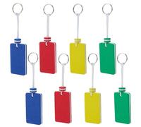 WEBEEDY 8 Pcs Floating Key Rings 4 Colors High Visibility Foam Boat Key Chains Buoyant Keychain Pendant for Boating Fishing Swimming Sailing Kayak & Watersports Outdoor Sports Accessories