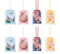 WEBEEDY 8 Pcs Japanese Omamori Amulet 4 Styles of Koi Hanging Sachet Charms Shrine Lucky Amulet Good Luck CHarms Sachet for Good Luck Unique Gifts Car Wallet Bag Hanging Ornaments