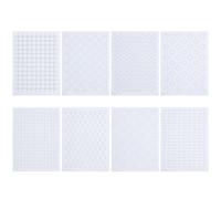 WEBEEDY 8 Pcs Sashiko Pattern Stick and Stitch, Visible Mending Transfer Patterns Washable Sashiko Mending Templates Japanese Embroidery Pattern for Hand Sewing Quilting Jeans Repair