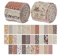 WEBEEDY 82 Pcs Jelly Roll Fabrics Strips Bundle for Quilting, Cotton Strips Bundles Quilting Fabric Precuts Cloth Quilts Strip for Sewing Patchwork DIY Crafts, 50x6 cm