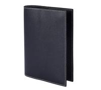 WEBEEDY A5 Leather Journal Book Cover Refillable Leather Handmade Notebook Cover Vintage Book Protector for A5 Hardcover Sketchbook Travelers Writers Book Lovers Gifts Back to School, 15x21cm (Black)