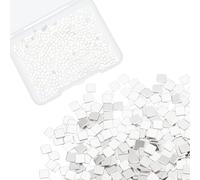WEBEEDY About 600 Pcs Tiny Silver Chip Solder for Jewelry, 5.6 Gram(3.6DWT) Precut Silver Solder Chips Easy Welding for DIY Jewelry Making Repair Electronic Soldering & Fixing (2 x 2 mm)