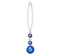 WEBEEDY Blue Evil Eye Hanging Ornament Car Rearview Mirror Hanging Pendant Turkish Evil Eye Beaded Car Charm Home Wall Decor Indoor Ornament Blue Protection Lucky Charms Christmas New Year's Gift