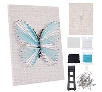 WEBEEDY DIY 3D String Art Kit Butterfly Arts and Crafts Kit for Adults Beginners, Art Supplies Include All Accessories and Frame, Wall Decorations Christmas Birthday Creative Gifts for Girls Women
