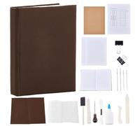WEBEEDY DIY Bookbinding Kit Bookbinding Supplies Set with Tools for DIY Bookbinding Crafts and Sewing A6 Book Making Kit Complete Cased in Hardcover Journal Craft Kit for Adult Back to School Supplies