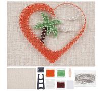 WEBEEDY DIY Palm Tree String Art Kit for Beginner 3D Coconut Tree String Art Crafts Kit Hawaii Heart Beach DIY Crafts Kit with Instruction and All Supplies,Summer Theme Home Decorations Unique Gift