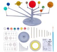 WEBEEDY DIY Solar System Model Painting Kit Adults Beginner Solar System Project Kit with Plastic Balls, Display Stand, 12 Colors Acrylic Paints, Instruction, Arts and Crafts Gift for Holiday Birthday