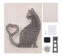 WEBEEDY DIY String Art Kit Cat Craft Kit Creative Craft Kits forand Boys Adult Home Wall Table Decorations