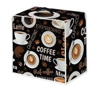 WEBEEDY Dustproof Coffee Maker Cover with Top Handle, Washable Kitchen Appliance Cover Polyester Durable Dust Cover for Most of Coffee Machine Kitchen Countertop Office Home Decor, 34.5x26x35.5cm