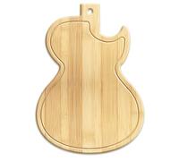 WEBEEDY Guitar Shaped Bamboo Wood Cutting Board Personalized Charcuterie Boards for Kitchen Decorative Wood Cutting Boards with Hanging Hole for Cheese,Fruit,Meat,Vegetable,Gift for Thanksgiving