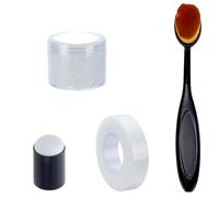 WEBEEDY Heat Erasable Cream for Fabric Marking, 20g/can White Sashiko Template Marker with Sponge, Brush & Tape for Sashiko Stencils Embroidery Sewing Quilting Pattern Transferring