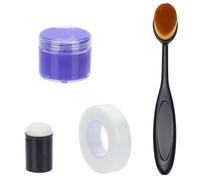 WEBEEDY Heat Erasable Cream for Pattern Transferring, 20g/can Blue Heat Erase Cream Sashiko Template Marker with Sponge, Brush & Tape for Fabric Marking Sashiko Stencil Pattern Transferring