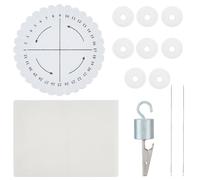 WEBEEDY Japanese Kumihimo Starter Kit Bracelet Beaded Braid Set Include 4 Inch Disk, Bobbins, Weight, Needles & Bead Mat for Beginners DIY Jewelry Making Beading & Bracelets Weaving Supplies