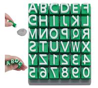 WEBEEDY Number Alphabet Stamps for Clay Pottery 36 Pcs Uppercase Alphabet Number Stamper Cutter Molds Set, Fondant Embosser Letter Stamps for Ceramic Polymer Clay Art Tools DIY Cookie Potters Gift