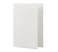 WEBEEDY PU Leather A5 Journal Cover 23x33.5cm Refillable Notebook Cover A5 Book Covers for Protector Notebook Journal Personal Planner Writing Accessory Back to School Birthday Gift(White)