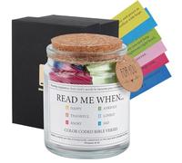 WEBEEDY Read Me When Bible Verse Jar with 96 Hand Rolled Bible Verse, Christian Gifts for Women and Men, Color Coded Bible Verses for Comfort, Inspiration and Encouragement Christmas Baptism Supplies