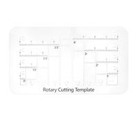 WEBEEDY Rotary Cutting Template for Bag Making Acrylic Cutting Templates Scale Bag Maker Boxy Bag Making Templates Reusable Clear Cut Ruler Template for Quilting Fabric(8 Sizes in 1 Tool)