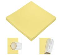 WEBEEDY Square Pottery Foam Table Runner, 17.7inch High-Density Ceramic Sponge Pad for Clay Workstation, Pottery Mould Tools Art Mat for Painting Glazing Pressing Crafts, 45cm(Yellow)
